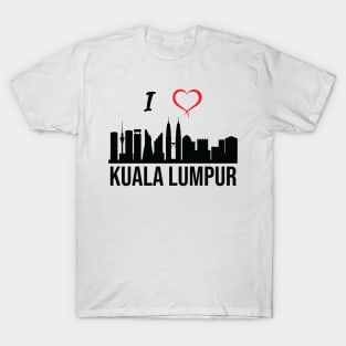 I love Kuala Lumpur Skyline Malaysian Culture T-Shirt